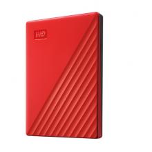  西部數(shù)據(jù)(WD)5TB USB3.0移動硬盤My Passport隨行版 2.5英寸 紅色(密碼保護(hù) 自動備份)WDBPKJ0050BRD