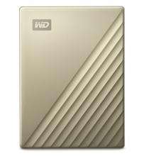 西部數(shù)據(jù)(WD)4TB Type-C移動硬盤My Passport Ultra2.5英寸 金色(密碼保護 自動備份)WDBFTM0040BGD