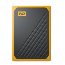 西部數(shù)據(jù)(WD)500GB USB3.0移動(dòng)硬盤 固態(tài)(PSSD)My Passport Go琥珀色(堅(jiān)固耐用 小巧便攜)WDBMCG5000AYT