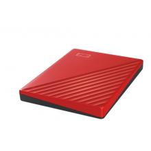 西部數據(WD)1TB USB3.0移動硬盤My Passport隨行版 2.5英寸 紅色(密碼保護 自動備份)WDBYVG0010BRD