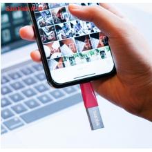 閃迪 (SanDisk)128GB Lightning USB3.0  U盤 iXpand欣享 粉色 手機電腦兩用 MFI認證