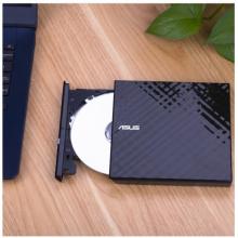 華碩(ASUS) 8倍速 外置DVD刻錄機 移動光驅(qū) 支持USB/Type-C接口 (兼容蘋果系統(tǒng)/SDRW-08U9M-U)-黑色