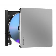 聯(lián)想（Lenovo）8倍速 鋁合金Type-C/USB外置光驅(qū) 外置DVD刻錄機(jī) 移動(dòng)光驅(qū) Windows/MAC系統(tǒng)/DB85（銀黑色）