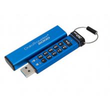 金士頓（Kingston）u盤 USB3.1 DT2000數(shù)字按鍵加密U盤自毀防復(fù)制防泄密優(yōu)盤 256位AES硬件加密 32G