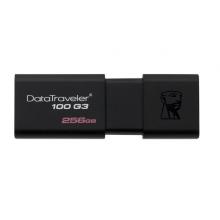金士頓（Kingston）256GB USB3.0 U盤(pán) DT100G3 讀速130MB/s 黑色 滑蓋設(shè)計(jì) 時(shí)尚便利