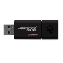 金士頓（Kingston）256GB USB3.0 U盤(pán) DT100G3 讀速130MB/s 黑色 滑蓋設(shè)計(jì) 時(shí)尚便利