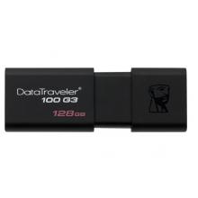 金士頓（Kingston）128GB USB3.0 U盤 DT100G3 讀速130MB/s 黑色 滑蓋設計 時尚便利
