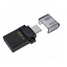 金士頓（Kingston）32GB OTG USB3.2 Gen1 U盤 DTDUO3G2 黑色 雙接口設(shè)計(jì) 快速傳輸