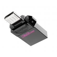 金士頓（Kingston）32GB OTG USB3.2 Gen1 U盤 DTDUO3G2 黑色 雙接口設(shè)計(jì) 快速傳輸