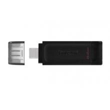 金士頓（Kingston）u盤USB3.2 手機Type-C單接口 DT70 高速閃存盤 64G