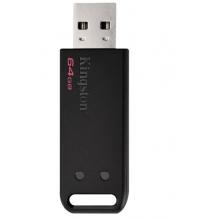金士頓（Kingston）USB2.0 DT20電腦系統(tǒng)優(yōu)盤商務(wù)辦公汽車載高速U盤 黑色時尚64G