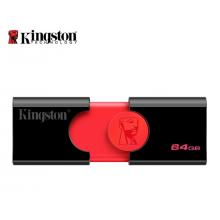 金士頓（Kingston）u盤 USB3.1 DT106系統(tǒng)投標車載高速U盤優(yōu)盤 黑紅款 精英版 64G