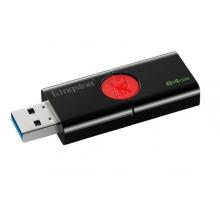金士頓（Kingston）u盤 USB3.1 DT106系統(tǒng)投標車載高速U盤優(yōu)盤 黑紅款 精英版 64G