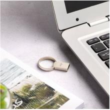 愛國者（aigo）128GB USB3.1 高速U盤 U319 金屬指環(huán)U盤