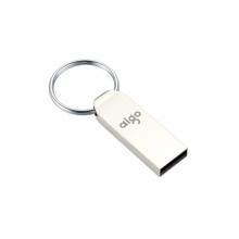 愛國者（aigo）16GB USB2.0 U盤 U268迷你款 銀色 金屬車載U盤