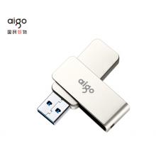 愛國者（aigo）32GB USB3.0 U盤 U330金屬旋轉(zhuǎn)系列 銀色 快速傳輸 出色出眾