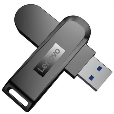 聯(lián)想（Lenovo）64GB USB3.0（USB3.1 Gen1) U盤 X3 深空黑 全金屬電腦車載高速優(yōu)盤 360度旋轉(zhuǎn)