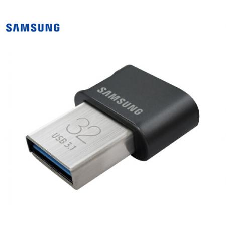 三星（SAMSUNG）32GB USB3.1 U盤 FIT升級版+ 黑色 讀速200MB/s 高速車載，小巧迷你（Gen 1）