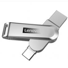 聯(lián)想（Lenovo）128GB Type-C USB3.1 手機U盤 X3C 香檳銀 全金屬 雙接口旋轉(zhuǎn) 高速讀寫手機電腦兩用優(yōu)盤