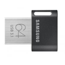 三星（SAMSUNG）64GB USB3.1 U盤 FIT升級版+ 黑色 讀速200MB/s 高速車載，小巧迷你（Gen 1）