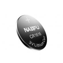 南孚(NANFU)CR1616紐扣電池5粒裝 3V 鋰電池 適用本田飛度思域雅閣等汽車鑰匙 手表電池/主板/遙控器等用