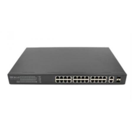 海康威視 24口百兆POE交換機(jī) DS-3E1326P-S(國內(nèi)標(biāo)配)/輕網(wǎng)管