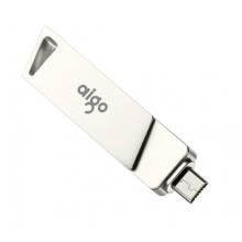 愛(ài)國(guó)者（aigo）32GB Micro USB USB3.0     手機(jī)U盤 U385銀色    雙接口手機(jī)電腦兩用