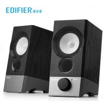 漫步者（EDIFIER）R19U 木質(zhì)純音2.0迷你桌面音響 電腦音箱 黑色