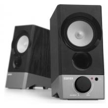 漫步者（EDIFIER）R19U 木質(zhì)純音2.0迷你桌面音響 電腦音箱 黑色