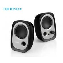 漫步者（EDIFIER）R12U 外觀時(shí)尚、音質(zhì)純正的入門級(jí)微型2.0桌面音響 筆記本音箱 電腦音箱 黑色