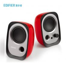 漫步者（EDIFIER）R12U 外觀時尚、音質(zhì)純正的入門級微型2.0桌面音響 筆記本音箱 電腦音箱 紅色