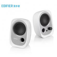 漫步者（EDIFIER）R12U 外觀時尚、音質(zhì)純正的入門級微型2.0桌面音響 筆記本音箱 電腦音箱 白色