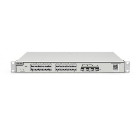 銳捷（Ruijie）二層網(wǎng)管交換機 24口千兆RG-NBS3200-24GT4XS-P 支持POE+ 灰色