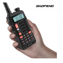 寶鋒 BAOFENG UV-6PLUS  對(duì)講機(jī)1-15公里 專業(yè)無(wú)線戶外商用民用 寶峰雙頻雙段調(diào)頻（黑色）