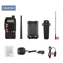 寶鋒 BAOFENG UV-6PLUS  對(duì)講機(jī)1-15公里 專業(yè)無線戶外商用民用 寶峰雙頻雙段調(diào)頻（黑色）