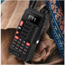寶鋒 BAOFENG UV-6PLUS  對(duì)講機(jī)1-15公里 專業(yè)無線戶外商用民用 寶峰雙頻雙段調(diào)頻（黑色）