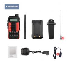 寶鋒 BAOFENG UV-6PLUS  對講機(jī)1-15公里 專業(yè)無線戶外商用民用 寶峰雙頻雙段調(diào)頻（紅色）