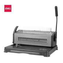 得力（deli）3874 省力型膠圈/夾條裝訂機(jī) 21孔可調(diào)文件打孔機(jī)