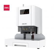 得力（deli）T504 激光定位自動(dòng)會(huì)計(jì)財(cái)務(wù)憑證裝訂機(jī) 熱熔膠鉚管裝訂機(jī)電動(dòng)檔案文件打孔機(jī)