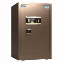 虎牌保險(xiǎn)柜辦公全鋼電子密碼開啟60cm保管柜咖啡金