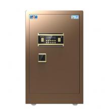 虎牌保險柜辦公全鋼雙保險電子密碼柜70cm保管保密柜咖啡金