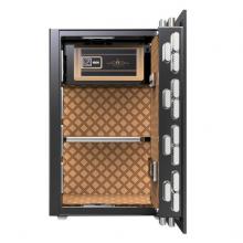虎牌保險(xiǎn)柜辦公全鋼電子密碼60cm入墻保管柜BGX-5/D1-60睿智黑