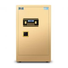 虎牌保險(xiǎn)柜辦公全鋼密碼鑰匙保管箱開啟香檳金高80cm