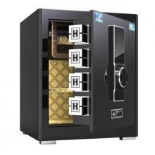 虎牌保險(xiǎn)柜高45cm全鋼電子密碼柜辦公保管保密柜入墻柜 商務(wù)黑