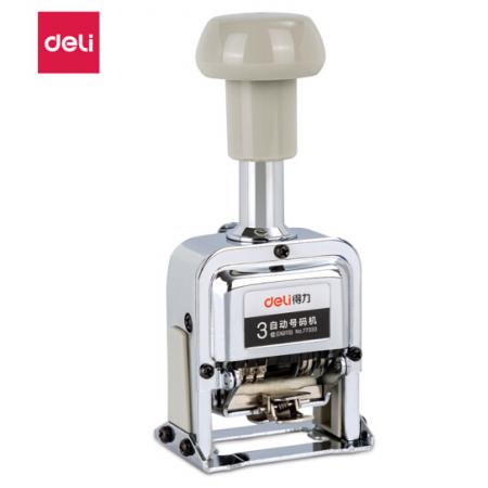 得力(deli)3位財(cái)務(wù)辦公自動(dòng)號(hào)碼機(jī)/打碼機(jī) 蓋印清晰 財(cái)務(wù)用品 辦公用品 77333