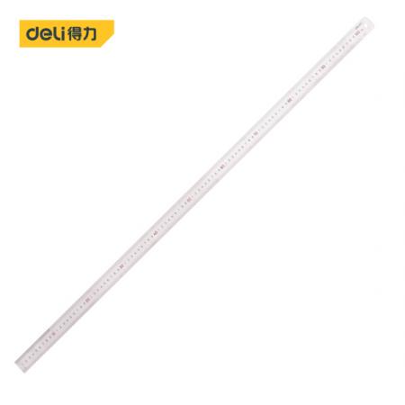 得力(deli) 不銹鋼直尺刻度尺公制刻度繪圖鋼尺100cm DL8100