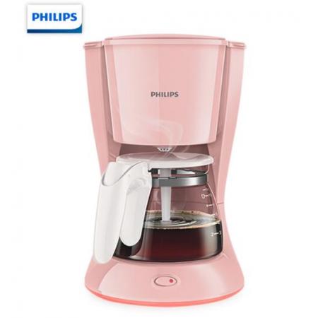 飛利浦（PHILIPS）咖啡機智能科技滴濾式咖啡壺粉色可煮茶迷你型 HD7431/30