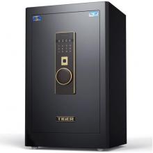 虎牌保險(xiǎn)柜小型45/60cm全鋼70/80指紋密碼1米1.5米1.8米WiFi床頭入墻保險(xiǎn)箱辦公 60金剛黑 馭尚系列（觸控密碼）