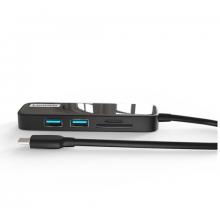 聯(lián)想（Lenovo）EH05 Type-C擴(kuò)展塢 USB分線器 轉(zhuǎn)換器 HDMI轉(zhuǎn)接頭 USB擴(kuò)展 SD/TF讀卡器 筆記本轉(zhuǎn)接器