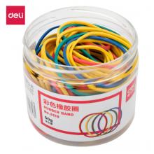 得力(deli)50g彩色彈力橡膠圈/橡皮筋/乳膠圈 財(cái)務(wù)用品